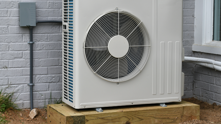high efficiency hvac outdoor unit logos removed
