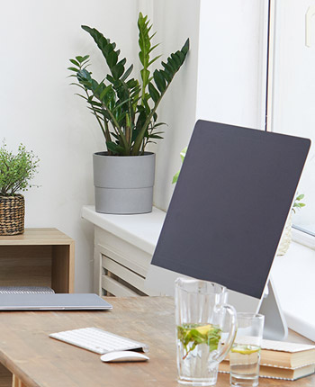 Computer on a desk
