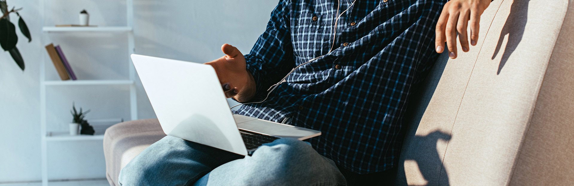 Man on a laptop
